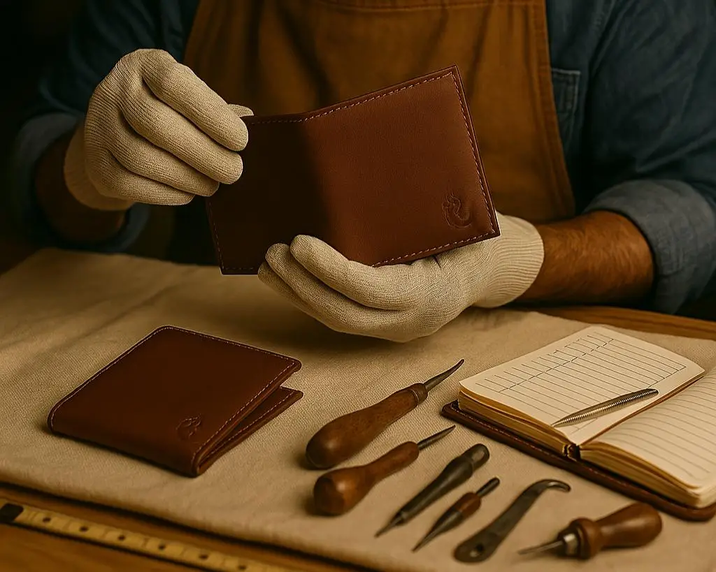 Genuine Leather vs Synthetic Leather comparison for wallets and bags by Legacy Leather